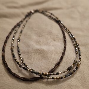 Layered Multi-Strand Beaded Necklace  * 4/$20 *
